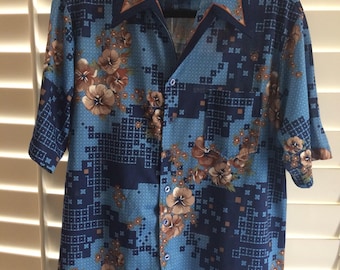 Vintage 1970s // Men's Retro Shirt // Joel of California // Men's Vintage Hawaiian Shirt