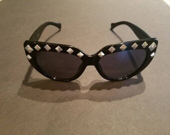 Sassy Black Studded Sunglasses