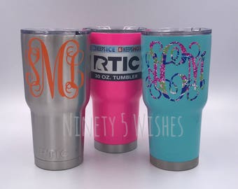 Custom 30 oz RTIC Tumbler| Powder Coated| Bride| Bridesmaid Gift| Personalized Tumbler| Monogrammed Gift|Personalized Gift| Monogram| Name