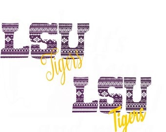 2 LSU svg dxf and png files