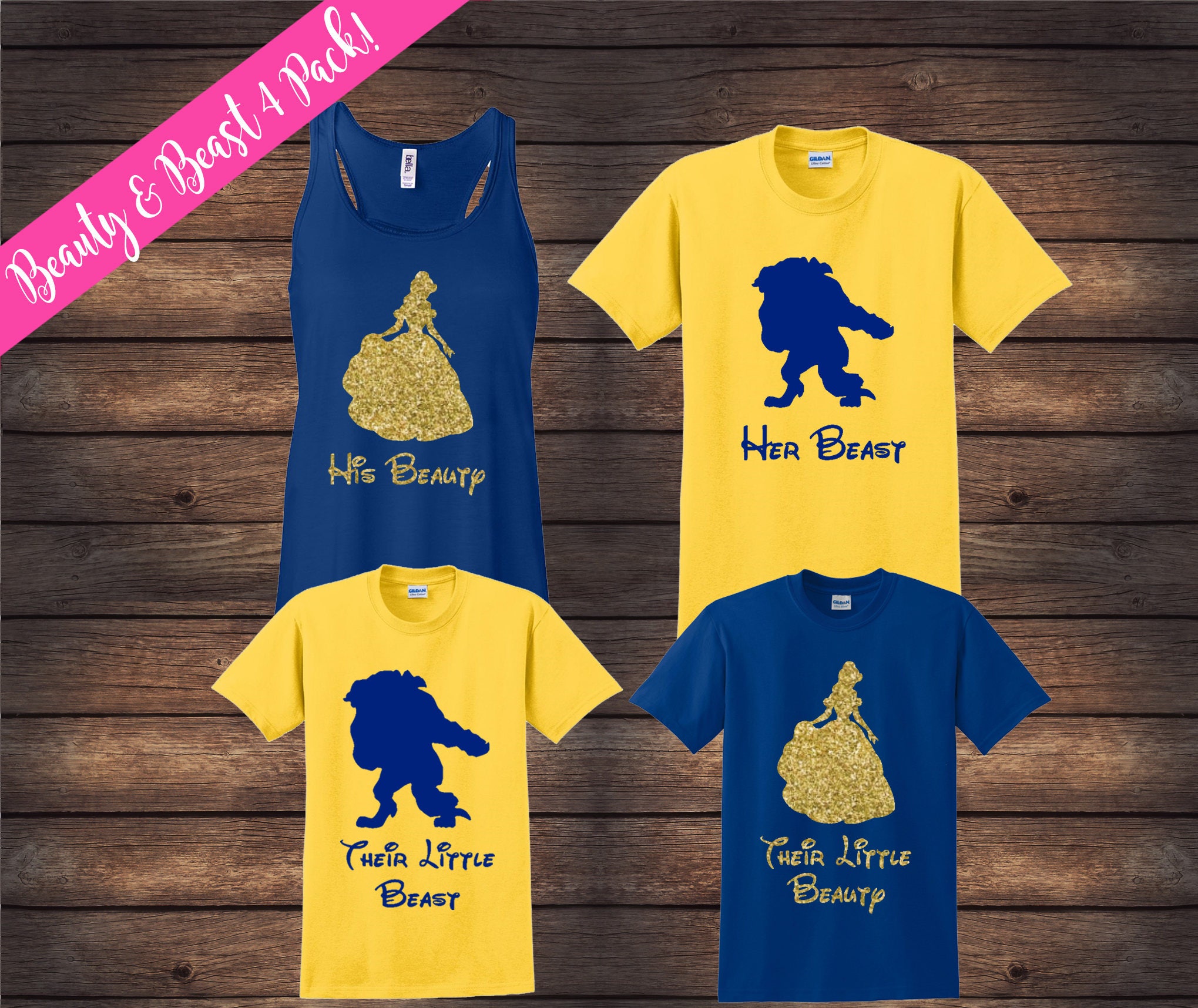 Beauty and Beast Family Shirts Matching Family Shirts