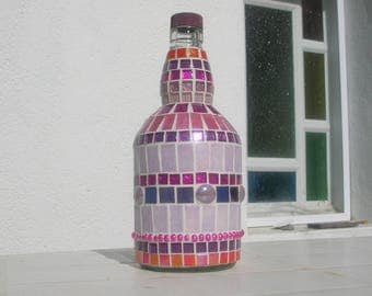 Bouteille en mosaique
