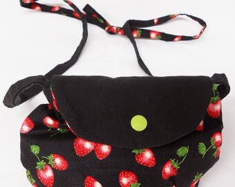 Bag girl strawberries