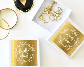 Bridal Party Jewelry Gift Boxes (set of 6 Boxes)
