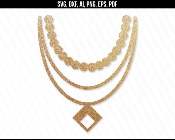 Download Necklace svg Jewelry svg dxf cut filesleather jewelry Pearl