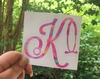 Stethoscope monogram Yeti decal, Medical Profession decal, gift for nurses, Monogram Yeti tumbler decal, Nurse Car decal, monogram decals