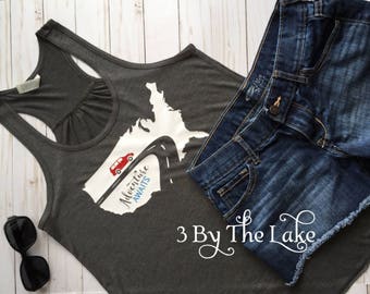 Adventure Awaits, Road Trip Women's Flowy Tank Top or T shirt