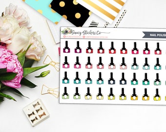 Nail Polish Planner Stickers