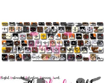 The Blushy Kitten Cat Squad Printable Keyboard Stickers {INSTANT DOWNLOAD}