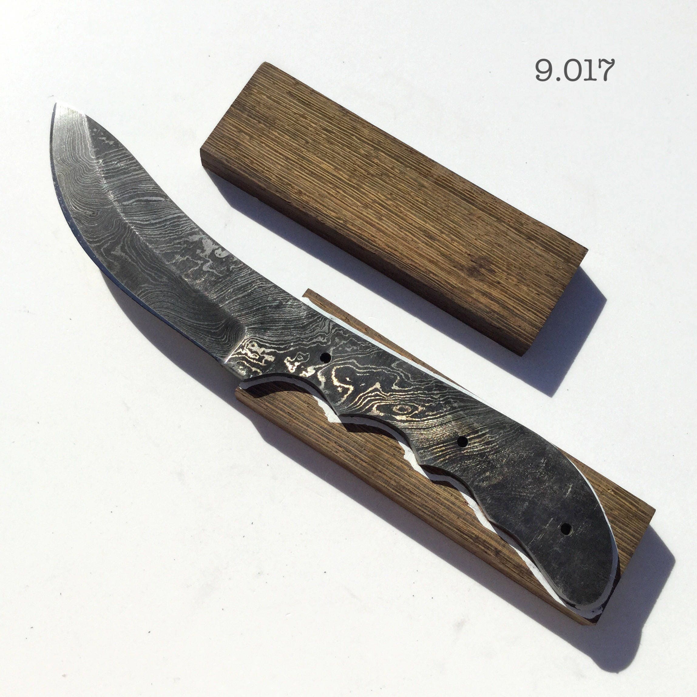 Handmade knife Damascus steel Billet knife Knife hunting