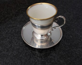 Sterling Silver Lenox Demi Cup and Saucer