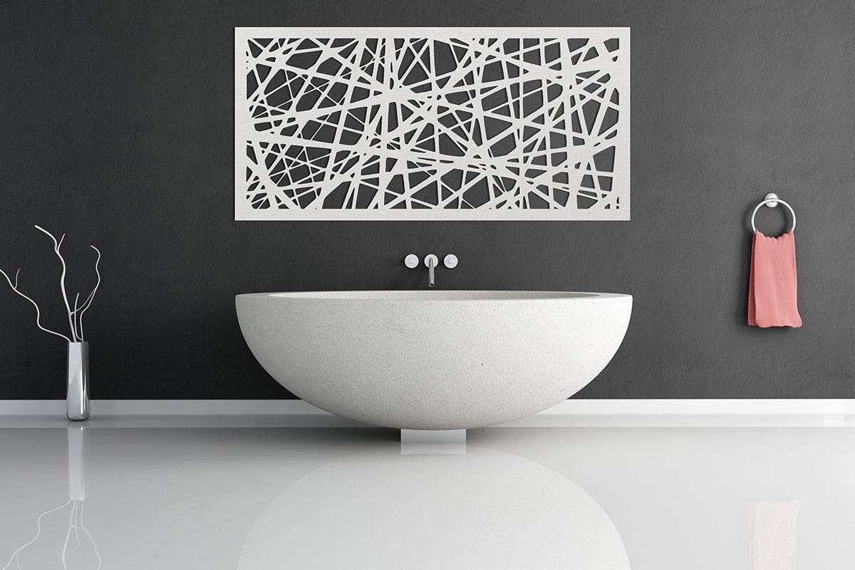 White Line work Metal Wall Art Home Decor Wall Hanging