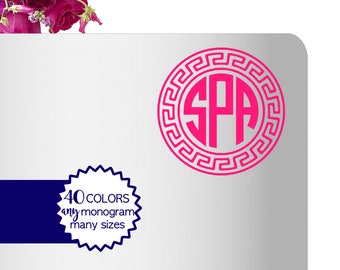 Monogram Stickers for Laptop Stickers Preppy Laptop Stickers, Decal for Laptop Monogram Decal, Monogram Sticker Decals for Laptop LPMG6