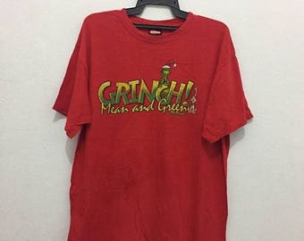 rare!!vintage grinch dr seuss shirt nice design