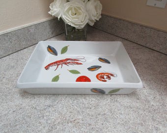 MAJiLLY Designs / BIA Cordon Bleu Shrimp and Clam Design / Seafood Fest Baking Dish