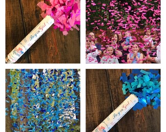 Ships Same Day! 12 Inch Confetti Cannon Gender Reveal Confetti Cannon Gender Reveal Cannon Fast Shipping!