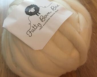 Giant wool, Roving, Bulky yarn, Big yarn, Super chunky yarn, Wool yarn, Wool roving, Chunky yarn, Merino wool, Giant yarn, Cream Puff 1 KG