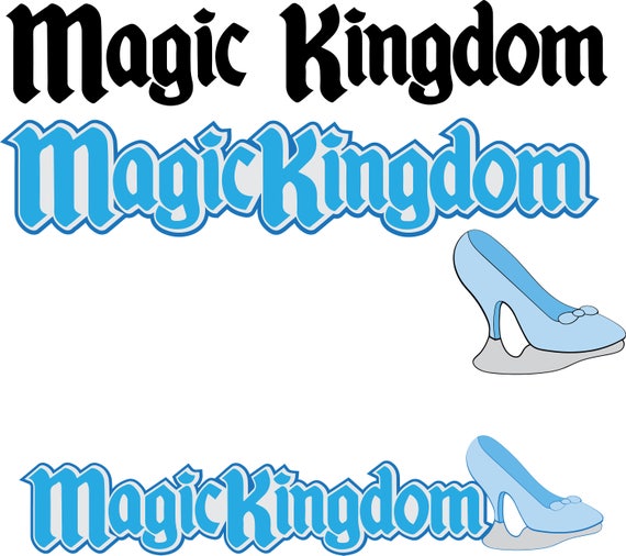 Download SVG file: Magic Kingdom Title Disney World Florida cute