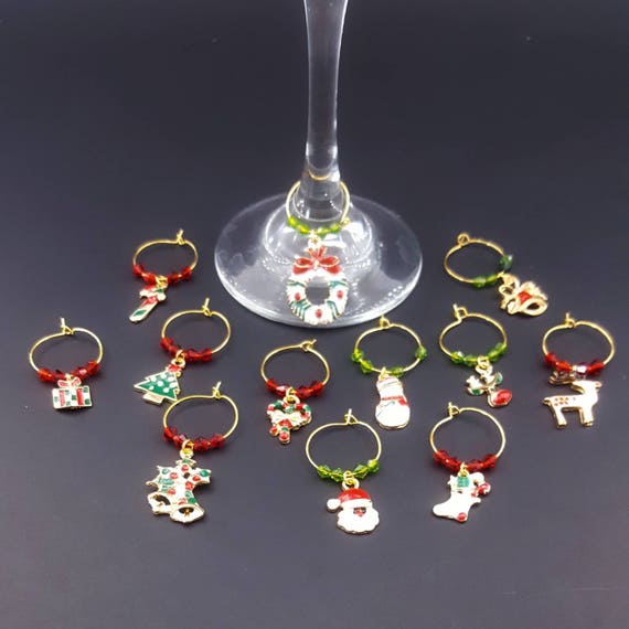 Wine glass charms wine glass accessories jeweled wine glass
