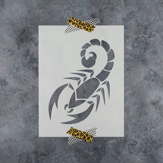 Scorpion Stencil Reusable DIY Craft Stencils of a Scorpion