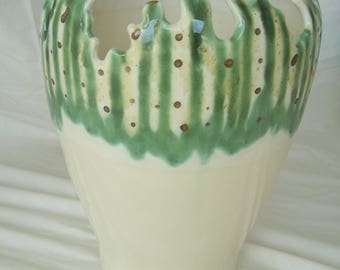 Tall Ceramic glazed vase