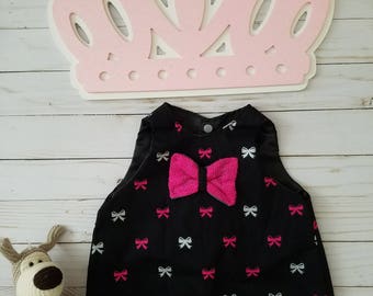 Black and Pink Baby girl dress.