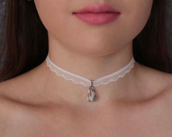 Mermaid Choker with Glow in the dark pendant