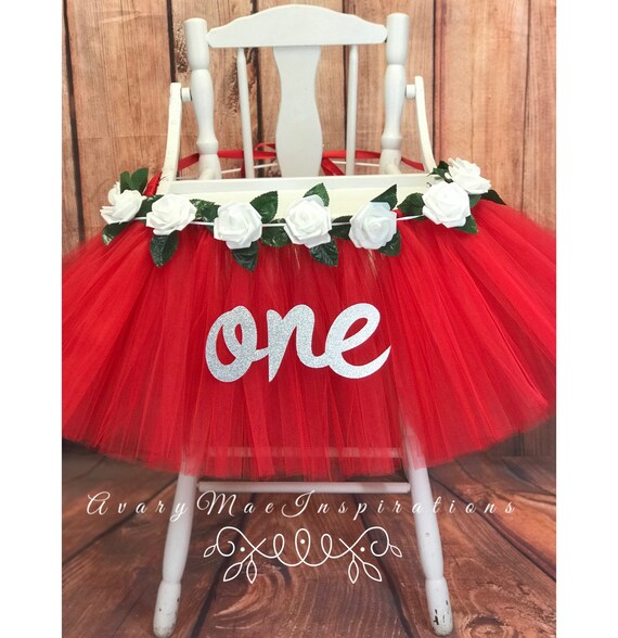 Red And White High Chair Tutu Highchair Banner Il 570xn