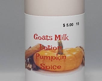 Pumpkin Spice Goat's Milk Lotion
