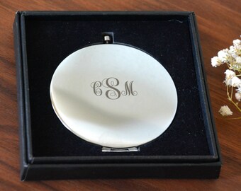 Will You be my Bridesmaid Gift, Engraved Compact Mirror, Personalized Bridesmaid Mirror, Personalized Gift, Compact Mirror Personalized