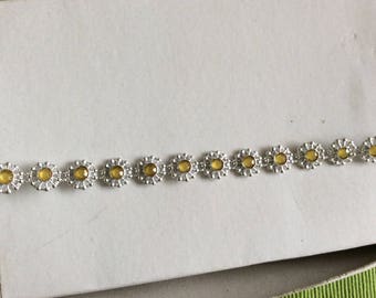 Acrylic 1 cm in diameter silver stripe