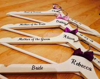 Wedding hanger, wedding dress hanger, bridal hanger, wedding accessory, personalised hanger, wedding party gift, wedding gift, bridesmaid