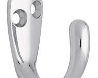Single Mount Flatback Chrome Hooks