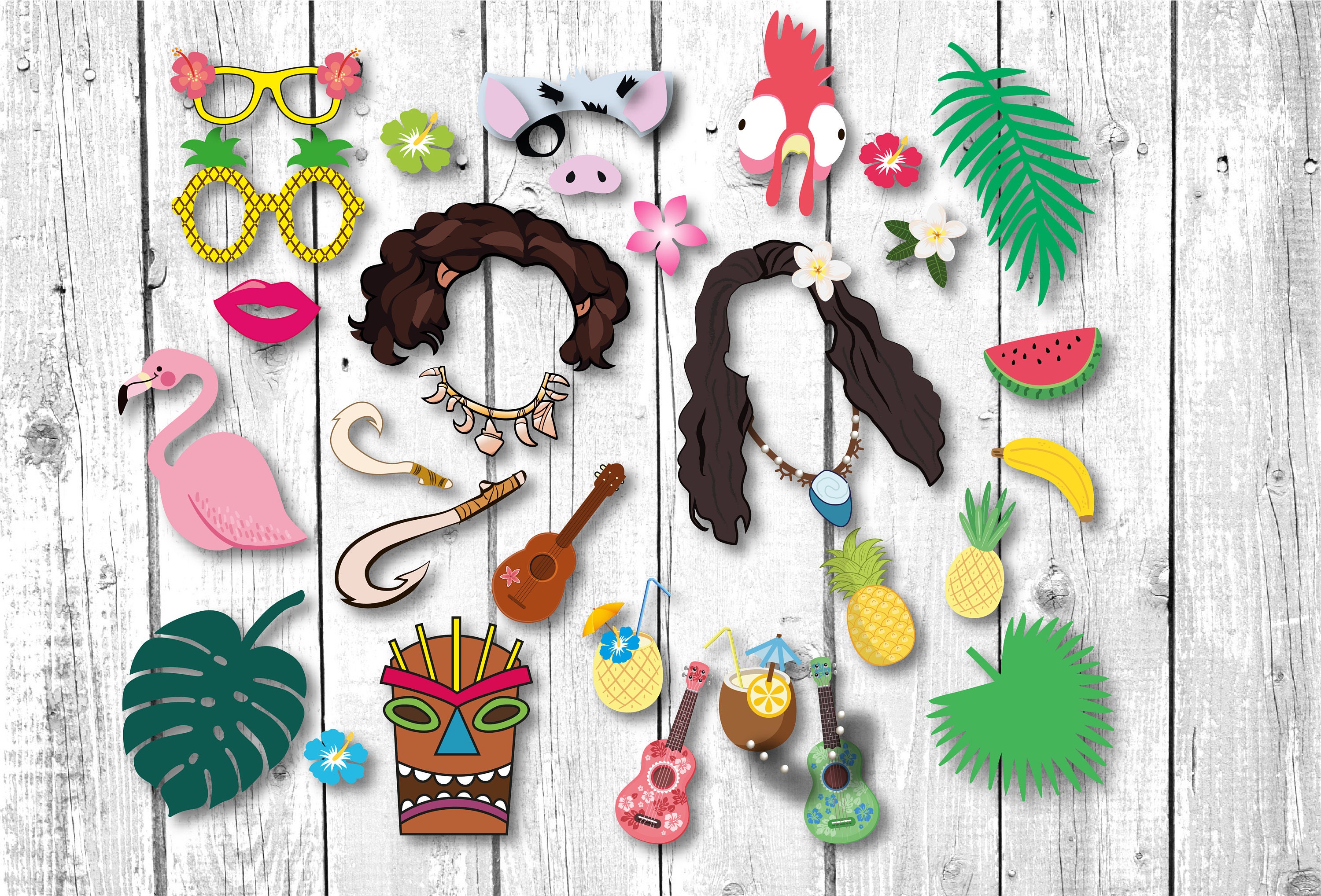 Moana props Moana birthday party Moana masks Moana photo