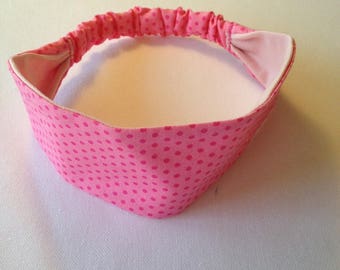 Reversible headband girl hair