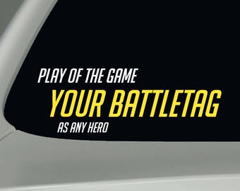 Overwatch Decal Custom Play of the Game Sticker