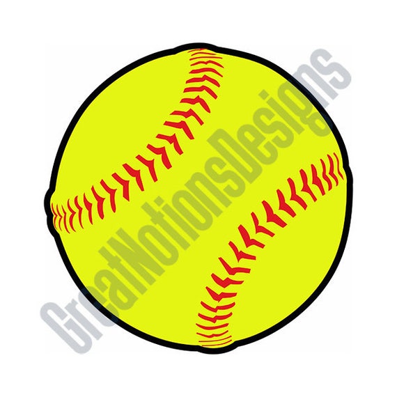 Softball SVG HTV Vinyl Cutting Graphic Art