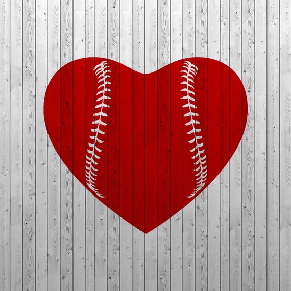 Download Baseball heart SVG Baseball love SVG Baseball SVG files