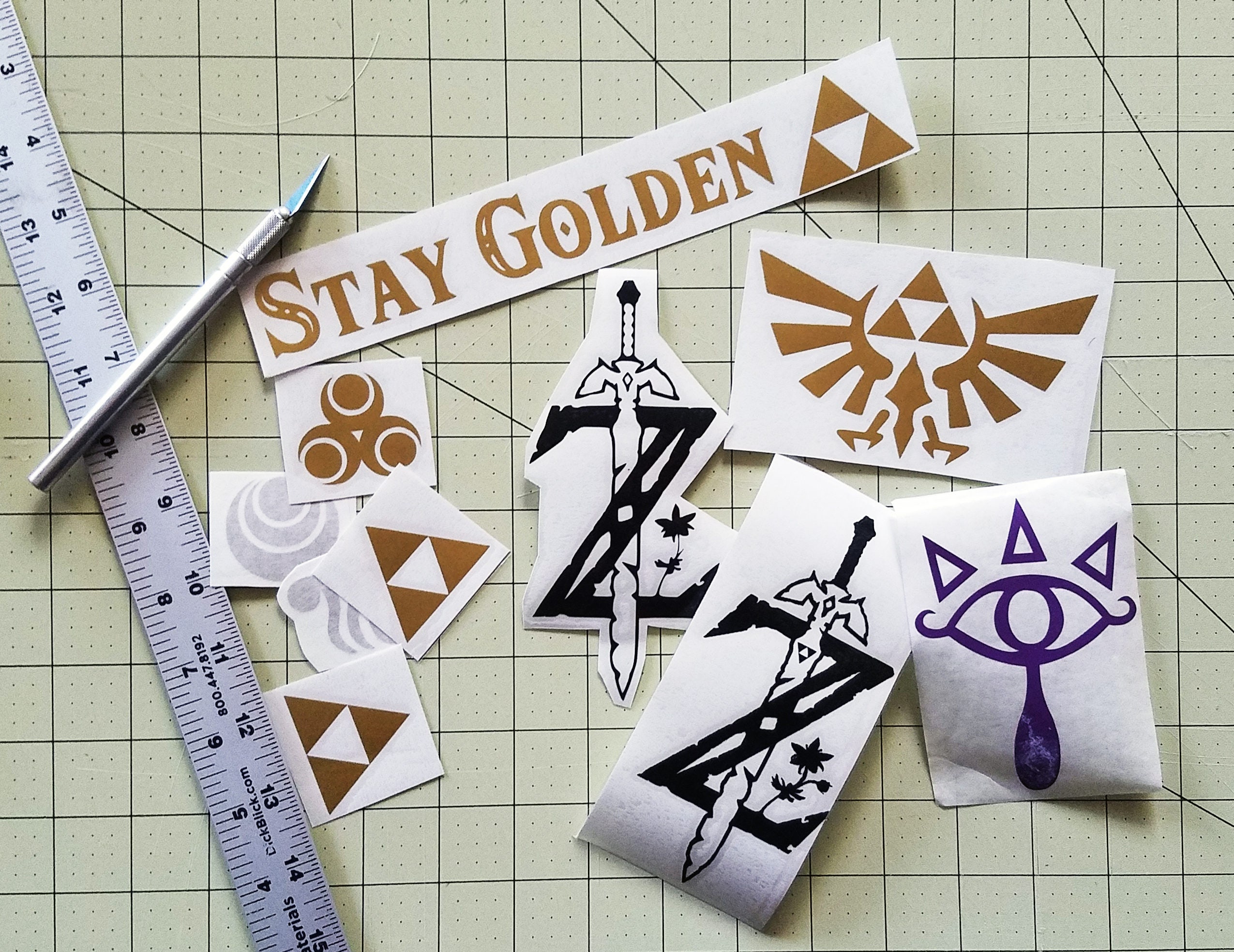 Legend Of Zelda And Breath Of The Wild Vinyl Decals Great