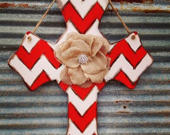 Chevron cross door hanger