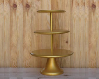 3 Tier Cupcake Stand 12/14/16 Wedding, Bridal, Birthday Сustom Cupcake Stand Gold Cupcake Tower