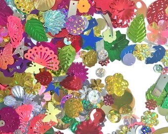 Slime supplies- sequin mix - assorted sequins - diy slime - glitter bomb slime
