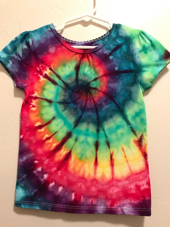 4t Tie Dye Rainbow Shirt Girls