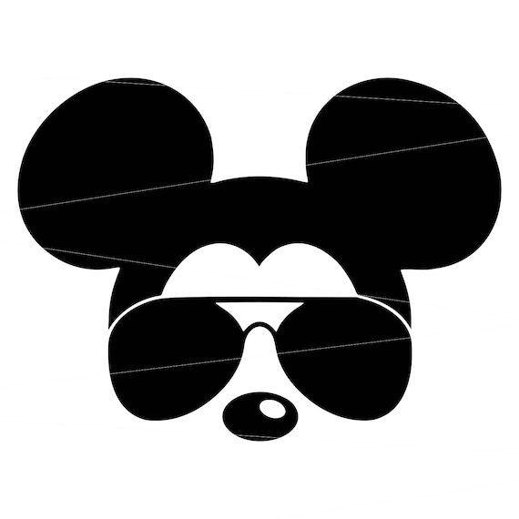 Download Lunettes de soleil Mickey mouse svg fichiers svg tête mickey