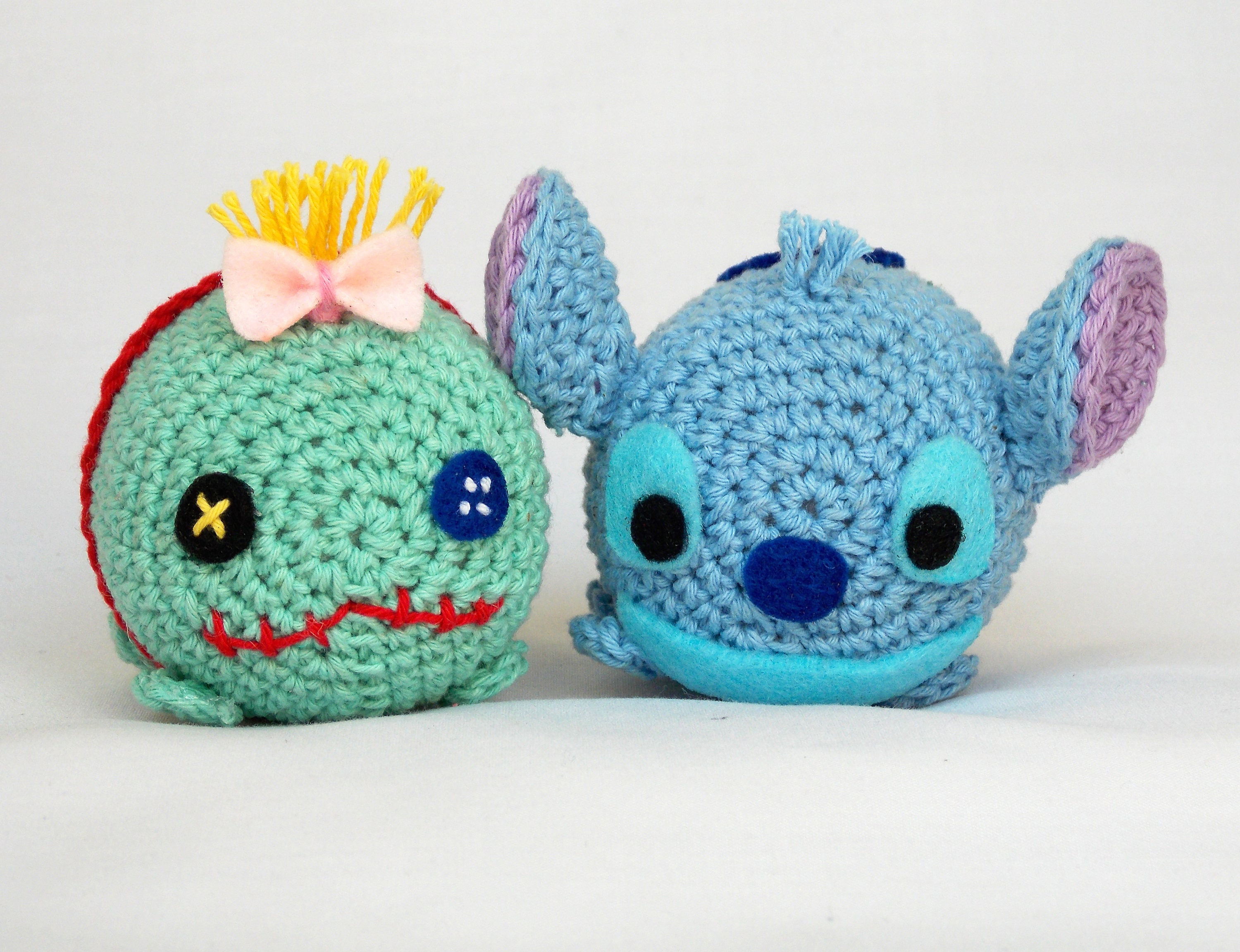 Tsum tsum disney stitch and scrump amigurumi PATTERN Tsum