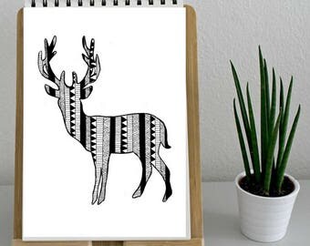 Deer Wall Art deer in smoking jacket deer illustration wall art wall decor Deer Wall Art deer in smoking jacket deer illustration wall art wall decor