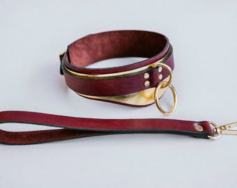 BDSM Collar | Slave Collar | Bondage Collar | Fetish Collar | Leather Collar | BDSM Choker | Leather Choker | BDSM Collar With Chain Lead