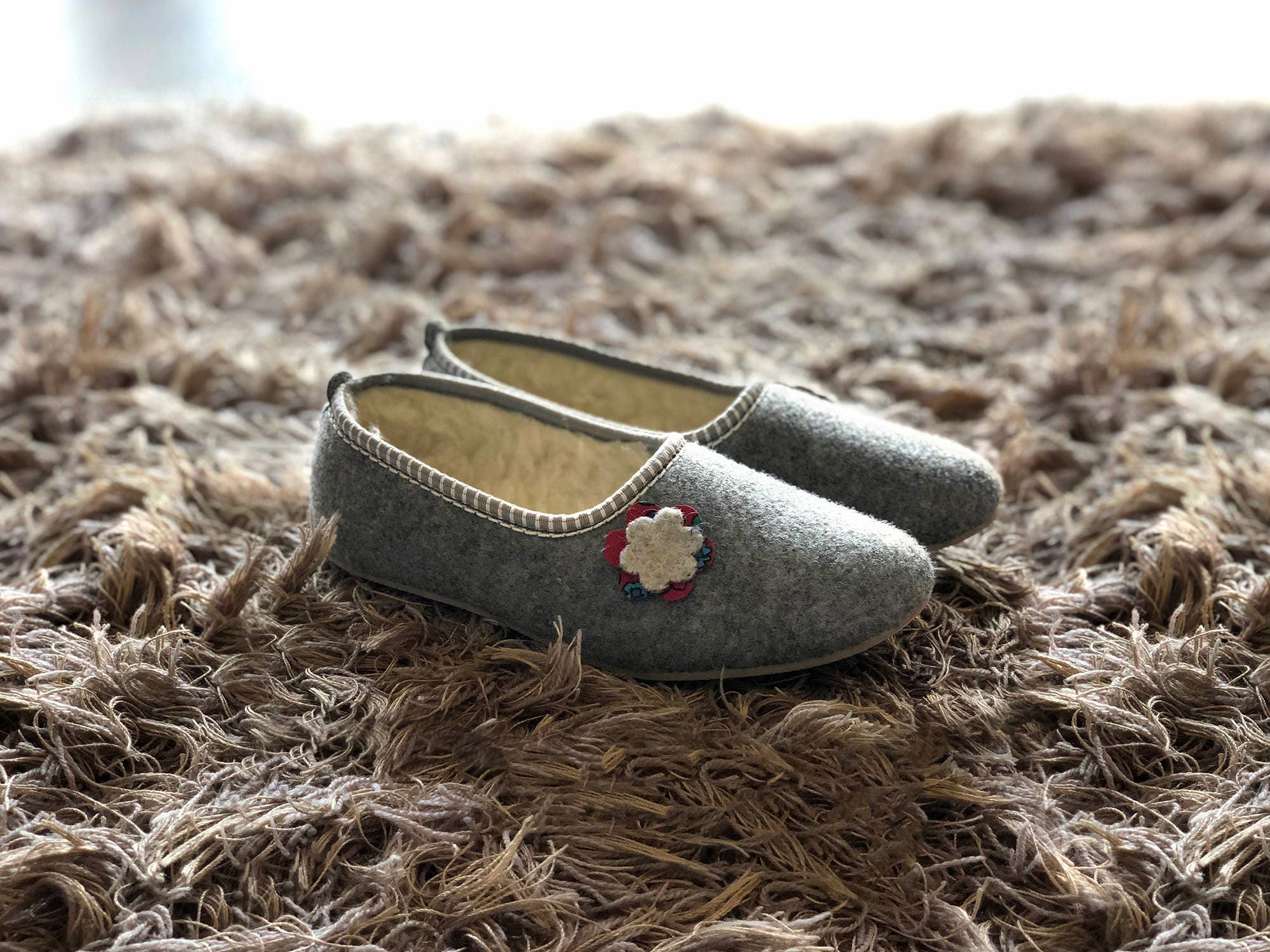 polish wool slippers