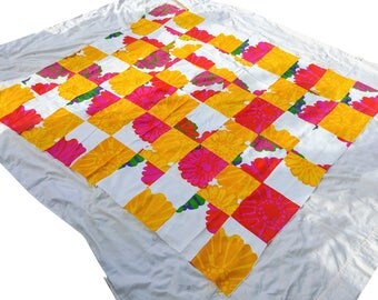 SOLD -- Not available for purchase. Vintage hawaiian fabric quilt