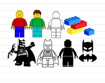 INSTANT DOWNLOAD - Lego Svg, Lego Batman Svg, Lego Svg Files, Lego Clipart, Lego Digital Cut File, Lego SVG Cut Files, Lego Cliparts